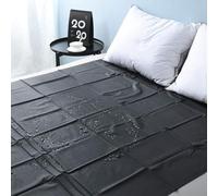 Dooisuue Sábana Impermeable tamaño King Sábana Ajustable B-D-S-M 220 * 200 cm PVC Negro