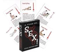 Dooisuue Un Juego de 50 Cartas de póker, Ideal para Fiestas y Parejas, fácil de Transportar.