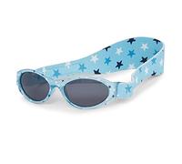 Dooky Baby Banz Blue Star gafas de sol para niñas y niños (gafas para niños de 0 a 2 años, protección UV-A y UV-B, protección solar con lente inastillable, con correa de neopreno), Blue Star