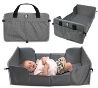 DOOKY Cuna de viaje Grey Melange