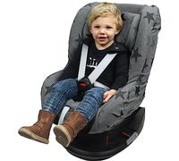 Dooky Grey Stars Funda De Asiento Infantil (ajuste Universal Para Muchos Modelos Populares, Grupo De Edad 1+ 9 - 18 Kg, Sistema De Cinturón De 3 Y 5 Puntos) (126826), Gris Con Estrellas
