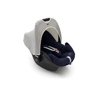 Dooky Hoody, visera/sombrilla para el asiento del coche, el cochecito y la silla de paseo (con protección UV óptima 40+, todas las edades 0+, se adapta a la mayoría de las marcas, lavable), San Marino