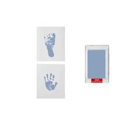 Dooky Inkless Pads Blue para huellas de manos y pies del bebé (set de huellas sin contacto y sin tinta directa, almohadillas limpias para crear huellas detalladas del bebé como recuerdo), azul