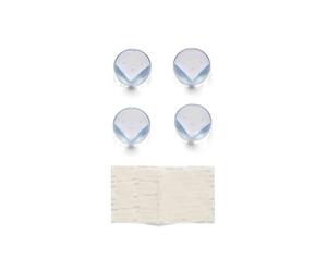 Dooky Protectores de Esquinas Transparentes para Muebles, Juego de 4 Unidades (Protectores discretos para mesas, armarios y Superficies de Trabajo en el hogar)