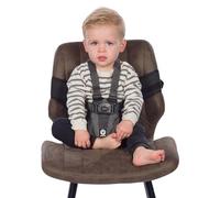Dooky Travel Chair Arnés de seguridad para el camino (grupo de edad: 6-36 meses, se adapta a casi cualquier silla, compacto y ligero, 100% poliéster), Negro