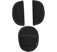 Dooky Universal Pads Black Uni Cubre cinturón y cojines de cinturón para el portabebés y asiento de coche (para cinturones de 3 y 5 puntos, para la mayoría de las marcas), Negro, 126941