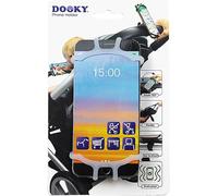 Dooky Universal Soporte para Teléfono Móvil, Para Smartphone para el Cochecito (para Todas las Marcas y Modelos de Móviles, Adecuado para el Asiento Trasero de la Bicicleta y el Coche), Transparente