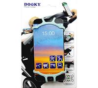Dooky Universal Soporte para teléfono móvil, para Smartphone para el cochecito (para todas las marcas y modelos de móviles, adecuado para el asiento trasero de la bicicleta y el coche), Minte