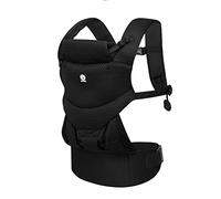 Dooky Urban Comfort - Portabebés ergonómico (apto desde el nacimiento 0-3 años y 3,5-15 kg, material transpirable, tres opciones de transporte diferentes), color negro