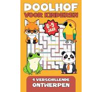 Doolhof voor Kinderen 6-9 jaar: Activiteitenboek met eenvoudige doolhoven, visuele aanwijzingen en schattige dieren om logisch denken en concentratie te ontwikkelen