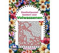 Doolhofpuzzels voor senioren, grootletterdruk, logica- en hersenactiviteitsboek ter verbetering van het geheugen, Deel 3: Leuke spelletjes voor ouderen om de geest van ouderen scherp te houden