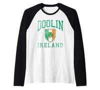 Doolin Irlanda Orgullo irlandés Angustiado Camiseta Manga Raglan