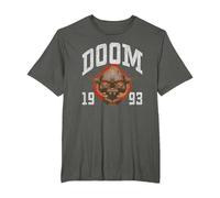 Doom 1993 Lost Soul Pixelated Skull Retro Video Game Camiseta, Hombre Tallas Grandes, Asfalto, 2X Alto
