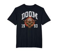 Doom 1993 Lost Soul Pixelated Skull Retro Video Game Camiseta, Hombre Tallas Grandes, Negro, 2X Alto