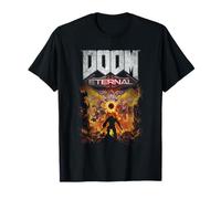 Doom Eternal Gold Portada Arte Escena Videojuego Desgastado Camiseta