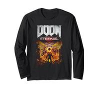 Doom Eternal Gold Portada Arte Escena Videojuego Desgastado Manga Larga