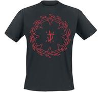 Doom The Dark Ages - Red Shield Hombre Camiseta Negro S 100% algodón Vorne Bedruckt Regular