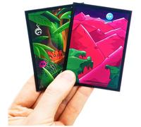 Doomlings Doomsleeves, 300 Fundas de Cartas con Diseno y Transparentes, Protectores de Cartas Duraderos para el Juego de Cartas Doomlings, Doble Superficie