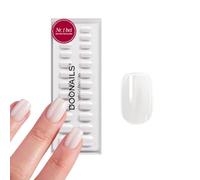 DOONAILS® - Juego de uñas postizas de gel suave Press On de 30 unidades, forma corta cuadrada Marry Me en color blanco - Uñas para pegar con cobertura completa de calidad de salón, uñas postizas de