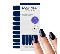 DOONAILS® Rayas de gel UV Ocean Deep Sea Blue - Lámina de uñas UV endurecible - 20 tiras para 2 manicuras - Dura hasta 14 días, libre de HEMA y vegano