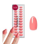 DOONAILS® Soft Gel Press On Nails - Juego de 30 uñas postizas (15 tamaños de 7 a 14 mm, 16 mm de largo)