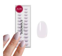 DOONAILS® Soft Gel Press On Nails - Juego de 30 uñas postizas (redondas, cortas, lisas, cobertura completa, calidad de salón de belleza)