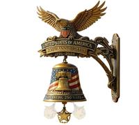 Door Bell | 250th 4th of July Weatherproof American 7.09x3.74x7.87 Inches | US Commemorative Door Bell Chime,for Home Entrance Wall Garden Yard Farmhouse Store Independence Day Party