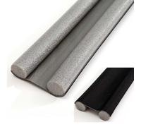 Door Bottom Sealing Strip, 1 Count Door Draft Stopper, Under Door Draft Noise Blocker, Home Essentials, Weather Stripping Door Sweep, 36.6 Inch Long, Air Gap Blocker, Indoor Comfortable(Negro)