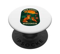 Door County Wisconsin Puesta de Sol pintoresca Linda Vida Silvestre Viajes PopSockets PopGrip Adhesivo