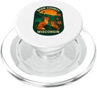 Door County Wisconsin Puesta de Sol pintoresca Linda Vida Silvestre Viajes PopSockets PopGrip para MagSafe