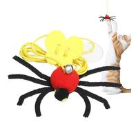 Door Frame Cat Toy - Cotton 12x8x3cm Elastic String Spider Game | Interactive Hanging Pet Toy, Stretchable Teaser Toys | Engaging Exercise Play Tool For Puppy Kitten Small Medium Large Breed Pets