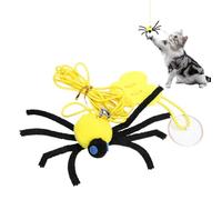 Door Frame Cat Toy - Cotton 12x8x3cm Elastic String Spider Game | Interactive Hanging Pet Toy, Stretchable Teaser Toys | Engaging Exercise Play Tool For Puppy Kitten Small Medium Large Breed Pets