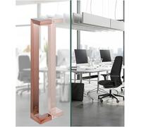 Door Handle Home Barn Door/Modern Entry Door Pulls Stainless Steel Shower Door Handles with Brushed Nickel Finish(Rose Gold,Length 100cm(39.5inch))