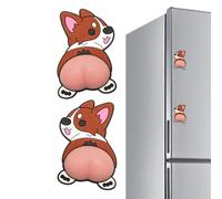 Door Handle Protector - Silicone 6.9cm, Wall Protector, 3D Anti Collision | Self Adhesive Cute Dog, Door Stopper, Finger Guard For Living Room Doors, Bathroom Walls, Nursery Safety, Office Classroom