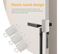 Door Handle Silencer Latch Covers - 3pcs Soundproof Cushion Set | Noise Blocker Pad Kit, Slam Guard Protector, Quiet Shield Stopper for Bedroom, Apartment, Nursery, Study, Living Space, Furniture Safe