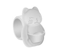 Door Handle Stopper, Wall Protector Stoppers, Silicone Shock Absorbent Cushion, Lucky Cat Elephant Silencer, 2cm/0.79 inches, Ideal for Home, Bedroom, Kids Room, Black/Transparent