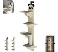 Door Hanging Cat Shelf, Multi Level Door Hanging, Over The Perch & Climber, Over The Tree Climber for Indoor, Pet Jump Shelf (Panda)