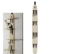 Door Hanging Cat Shelf, Multi Level Hanging, Over Door Shelves Ladder, Over The Doors Tree Climber for Indoor Cats (4 Layers)