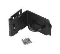 Door Hasp Latch 90 Degree, Stainless Steel Right Angle Padlock Hasp Locking Latch Security Door Clasp Hasp Lock Latch for Push/Sliding/Barn Door