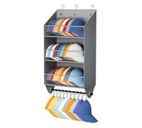 Door Hat Organizer - Baseball Caps Storage Hanger, Hat Organizing Rack with Multi Slot Design, Wall Mounted Hats Holder, Bedroom Storage Accessory, Closet Organizer for Nursery Dormitory Entryway