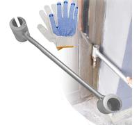 Door Hinge Adjuster Tool,8-19mm Hinges Gap Adjusting Wrench,2025 Upgraded Door Henge Repair Tool,Door Gap Tool for Flag Hinge Steel Double-Ended Door Henge Repair Wrench (L)