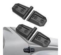 Door Hinge Cover Trim - ABS 11x5cm 2 Piece Set | Self Adhesive Door Handle Hinge Protector Covers | Exterior Decorative Edge accnt Accessories For Vehicle Styling SUV Truck Sedan RV And Daily Use