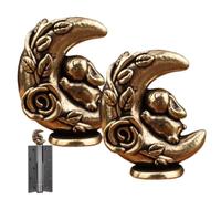 Door Hinge Decorative Topper 2 - Pieces Magnetic Brass Mini Bunny Door Cute | Cute Animal Hinge Covers for Bedroom Closet Shelf Entryway | Living Room Farmhouse Home Apartment Furniture Door Hinge Topper