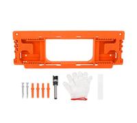 DOOR HINGE INSTALLATION KIT VERSATILE ABS JIG FOR PRECISE INSTALLATION OF 2-1/2 TO 6 INCH HINGES AND 1-3/8 TO 2-1/2 INCH THICK DOORS ORANGE