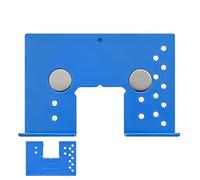 Door Hinge Installation Spacer, Magnetic Carpentry Tool with Strong Magnet and Scale Center Point, ABS or Aluminum Alloy Fixer for Wardrobe, Closet, Home