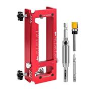 Door Hinge Jig | 2-in-1 Woodworking Supplies | Woodworking Hole Hinge Locator,for DIY Enthusiasts Homeowners Contractors Renovators