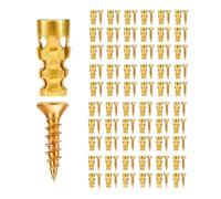 Door Hinge Thread Repair Screw Set - Serrated Expansion Bolts 60 Pack | 0.55x0.24 Inch (14x6mm) Size, 200g Total Weight, Heavy-Duty Iron Construction, Serrated 4-Way Expansion Design, 60-Set Pack F
