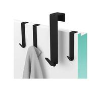 Door hook Brush stainless steel - up to 2cm door fold - Clothes hook on door - Window hook trim - coat hook - towel rail