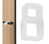 Door Knob Stopper No Drill Clear Protector - Silicone 4.5x2.5cm 8g Transparent Or Black - Wall Furniture Bumper Pad For Handle Protection - Anti Scratch Door Guard