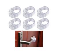 Door Knob Wall Shield, Transparent Small Soft Wall Protector, 6pcs